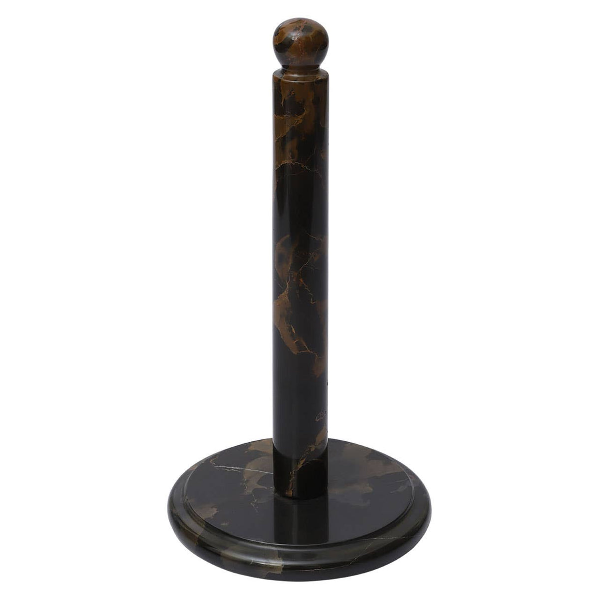 Marmore Black and Gold Marble Kitchen Roll Holder