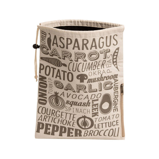 Porter Grey and Natural Vegetable Bag