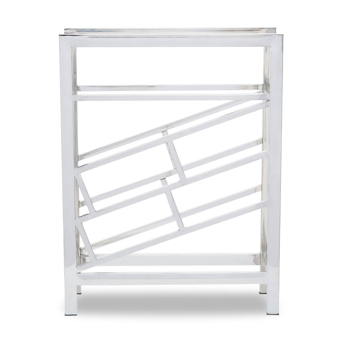 Barolo Silver Floorstanding  12 Bottle Wine Rack
