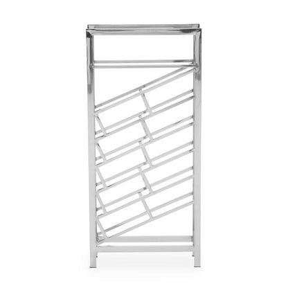 Barolo Silver Floorstanding 24 Bottle Wine Rack