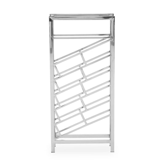 Barolo Silver Floorstanding 24 Bottle Wine Rack