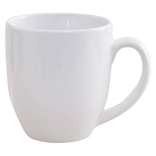 Elmira White Tapered Stoneware Mug