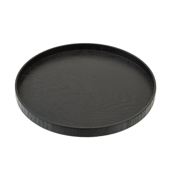 Bessan Medium Black Fir Wood Tray