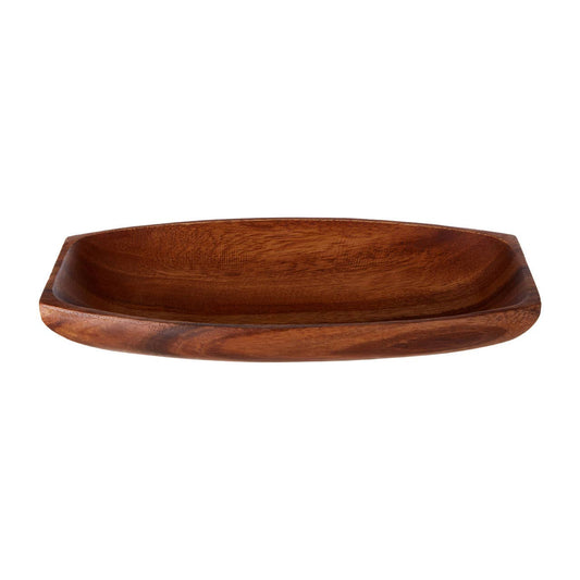 Kora Small Oblong Platter Dish in Acacia Wood