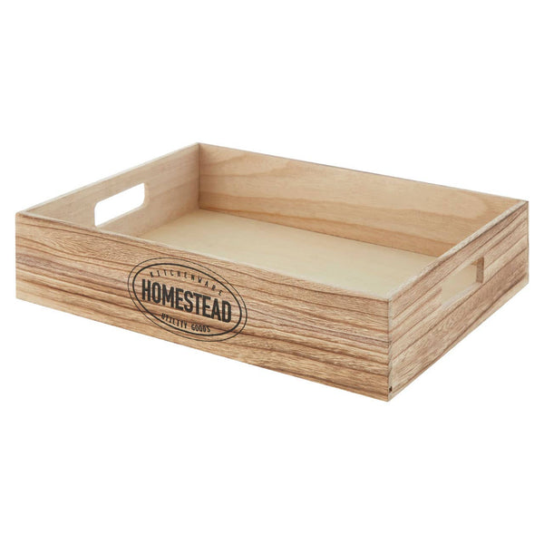 Naresso Natural Wood Homestead Storage Crate