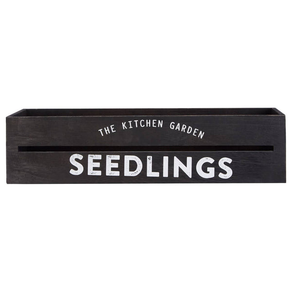 Naresso Black Wood Planter And Herb Crate