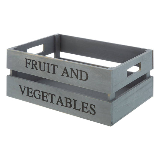 Naresso Grey Wood Fruit and Vegetable Crate