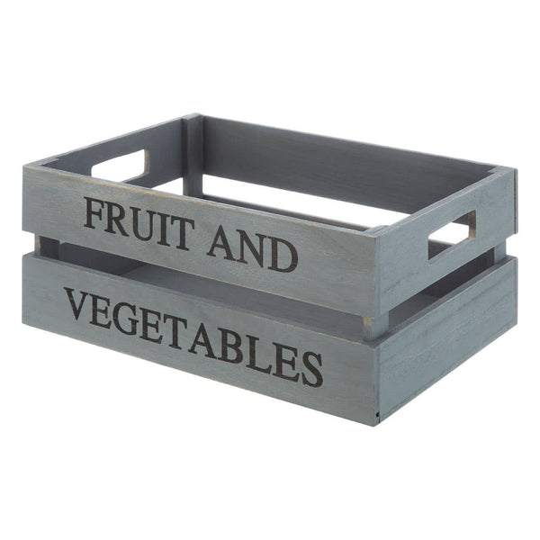 Naresso Grey Wood Fruit and Vegetable Crate