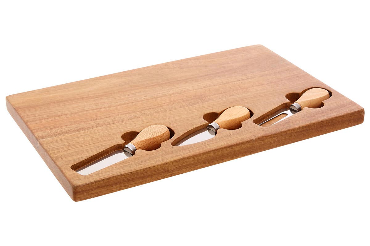 Socorro Cheese Board with Three Knives