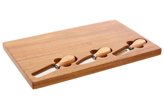 Socorro Cheese Board with Three Knives