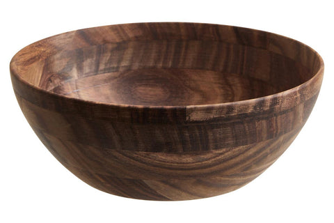 Rosi Large Round Sheesham Wood Salad Bowl