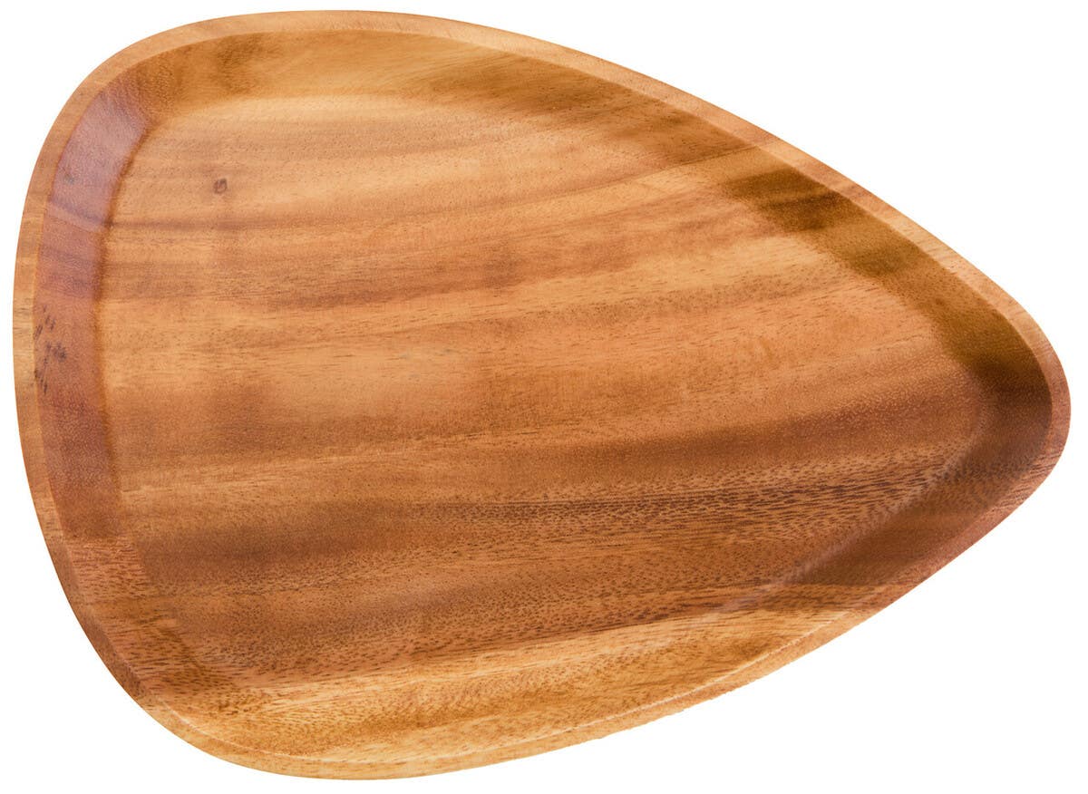 Kora Acacia Large Curved Triangular Serving Dish