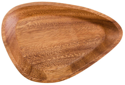 Kora Acacia Small Curved Triangular Serving Dish