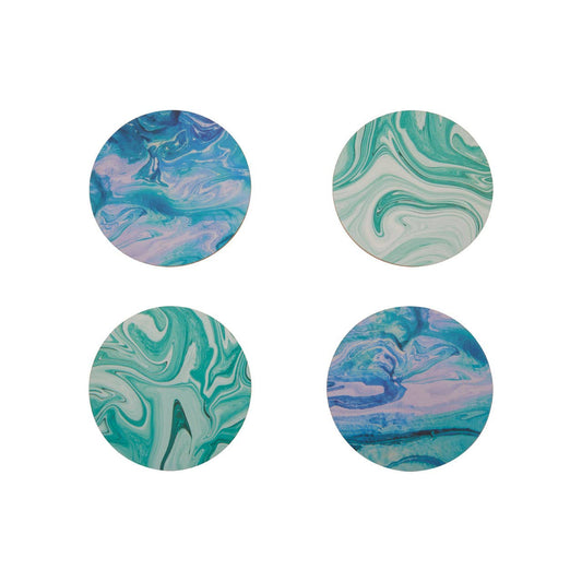 Mimo Set Of 4 Cork Coasters