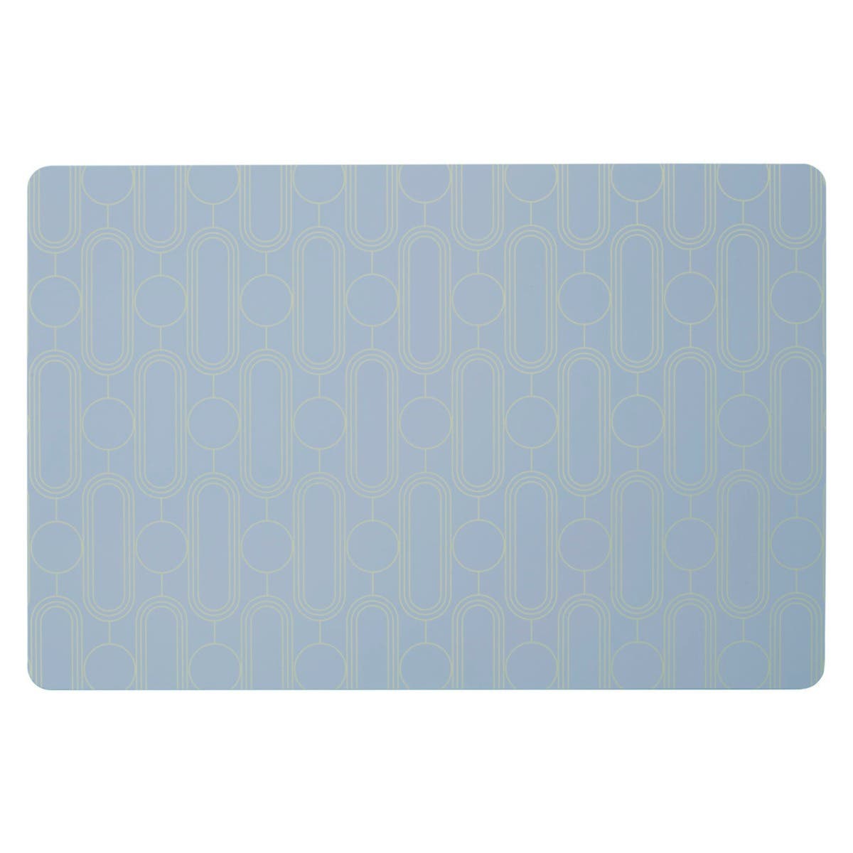 Frosted Deco Set of 4 Blue Placemats