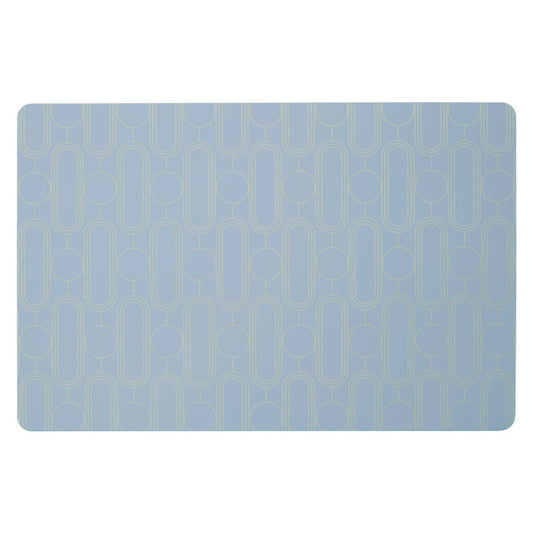 Frosted Deco Set of 4 Blue Placemats