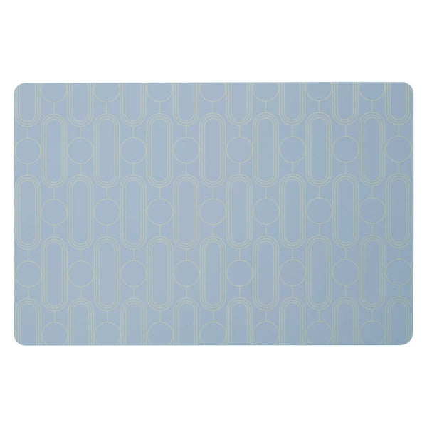 Frosted Deco Set of 4 Blue Placemats