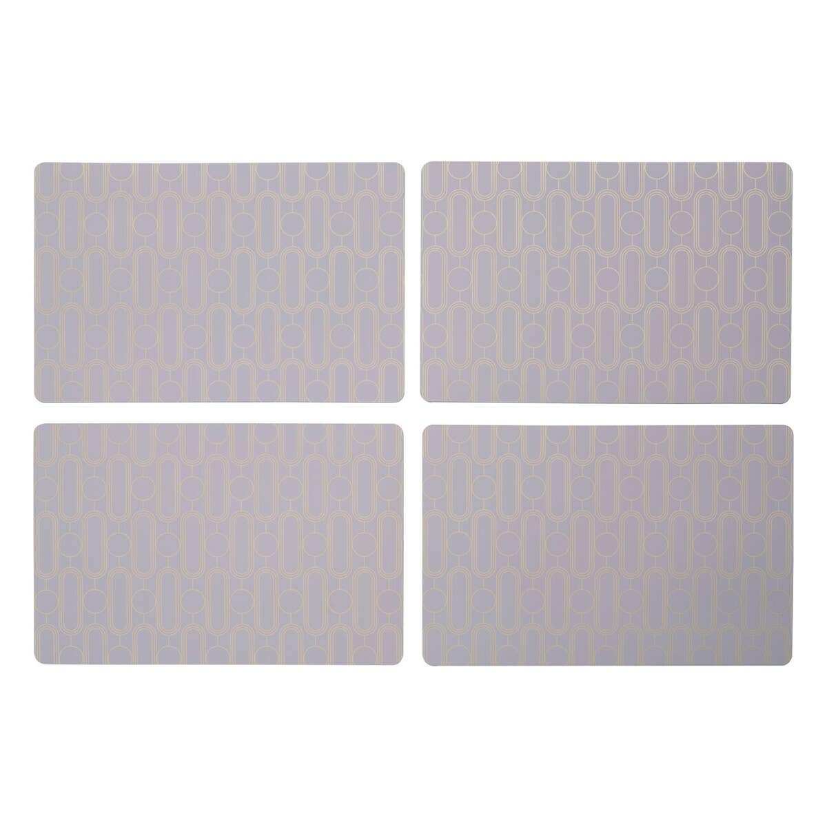 Frosted Deco Set of 4  Lilac Placemats