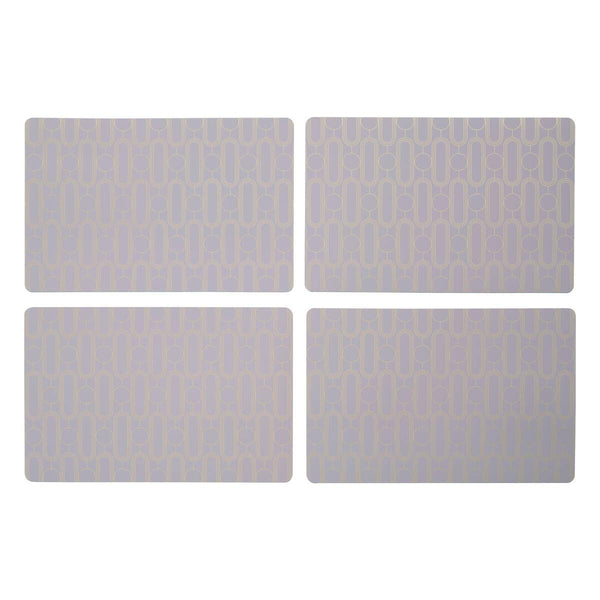Frosted Deco Set of 4  Lilac Placemats