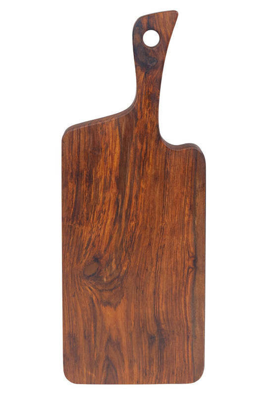 Rosi Organic Shaped Tropical Rosewood Serving or Cutting Board with Natural Finish
