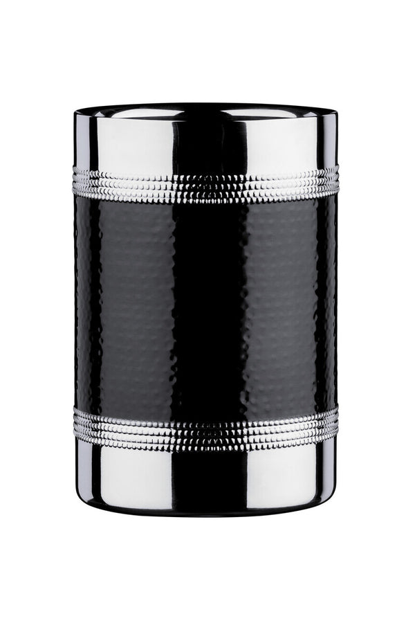 Bottle Cooler With Hammered Black Band