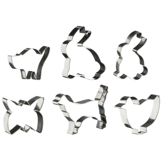 Sucre Set of 6 Animal Shape Cookie Cutters