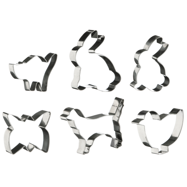 Sucre Set of 6 Animal Shape Cookie Cutters