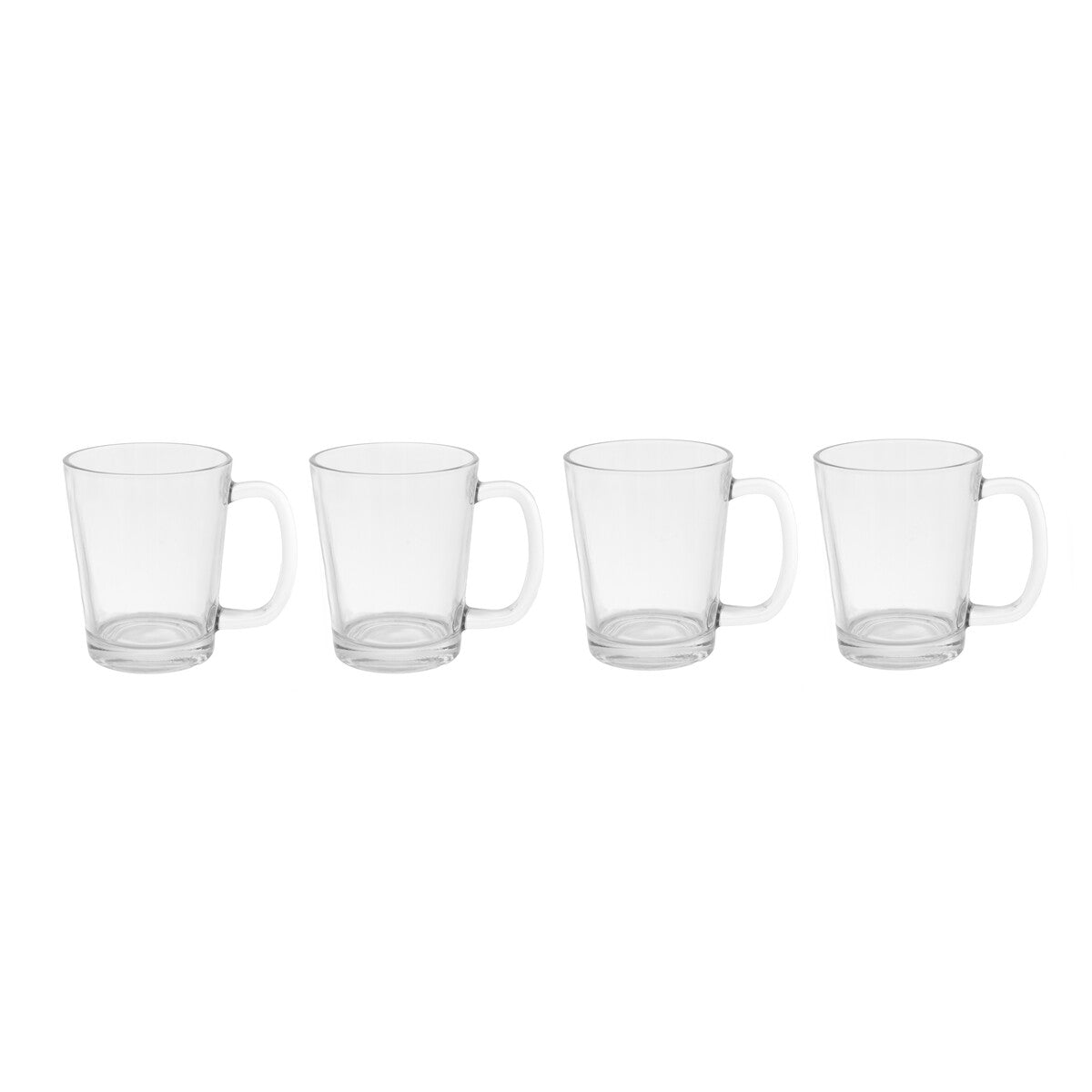 Torta Set Of Four Glass Clear Glass Mugs