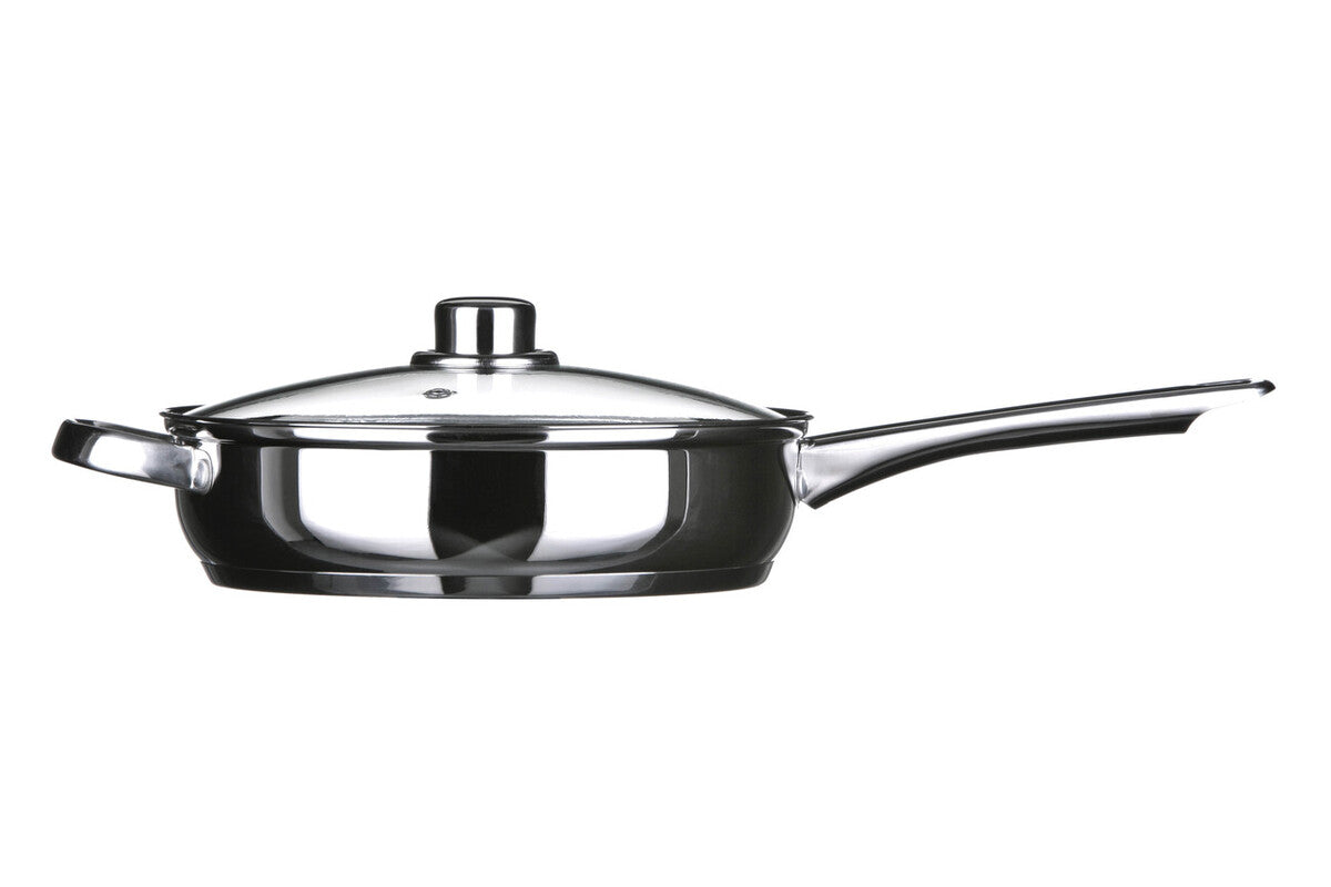 Crosse 24cm Stainless Steel Non Stick Frypan With Glass Lid