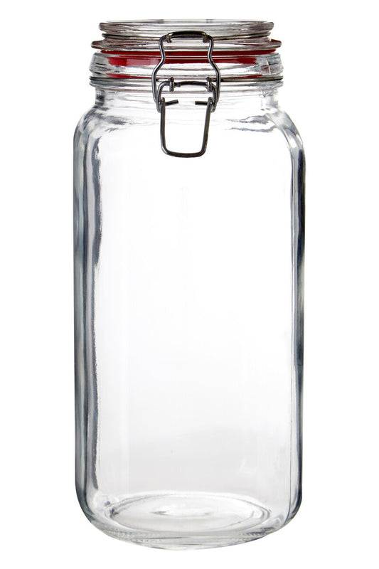 Luca Deli 2000ml Airtight Glass Storage Jar