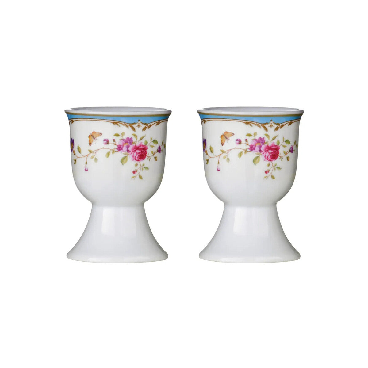 Set Of Two Gentle Rose Egg Cups