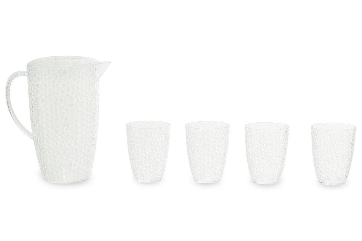 Romm 2.2L Plastic Pitcher With 4 Cups