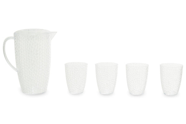 Romm 2.2L Plastic Pitcher With 4 Cups