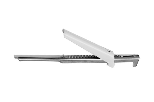 Bygone Chrome Jar Opener with White Handle