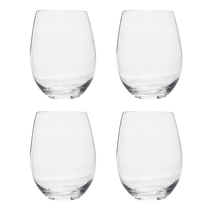 Ada Set Of 4 Crystal Tumblers