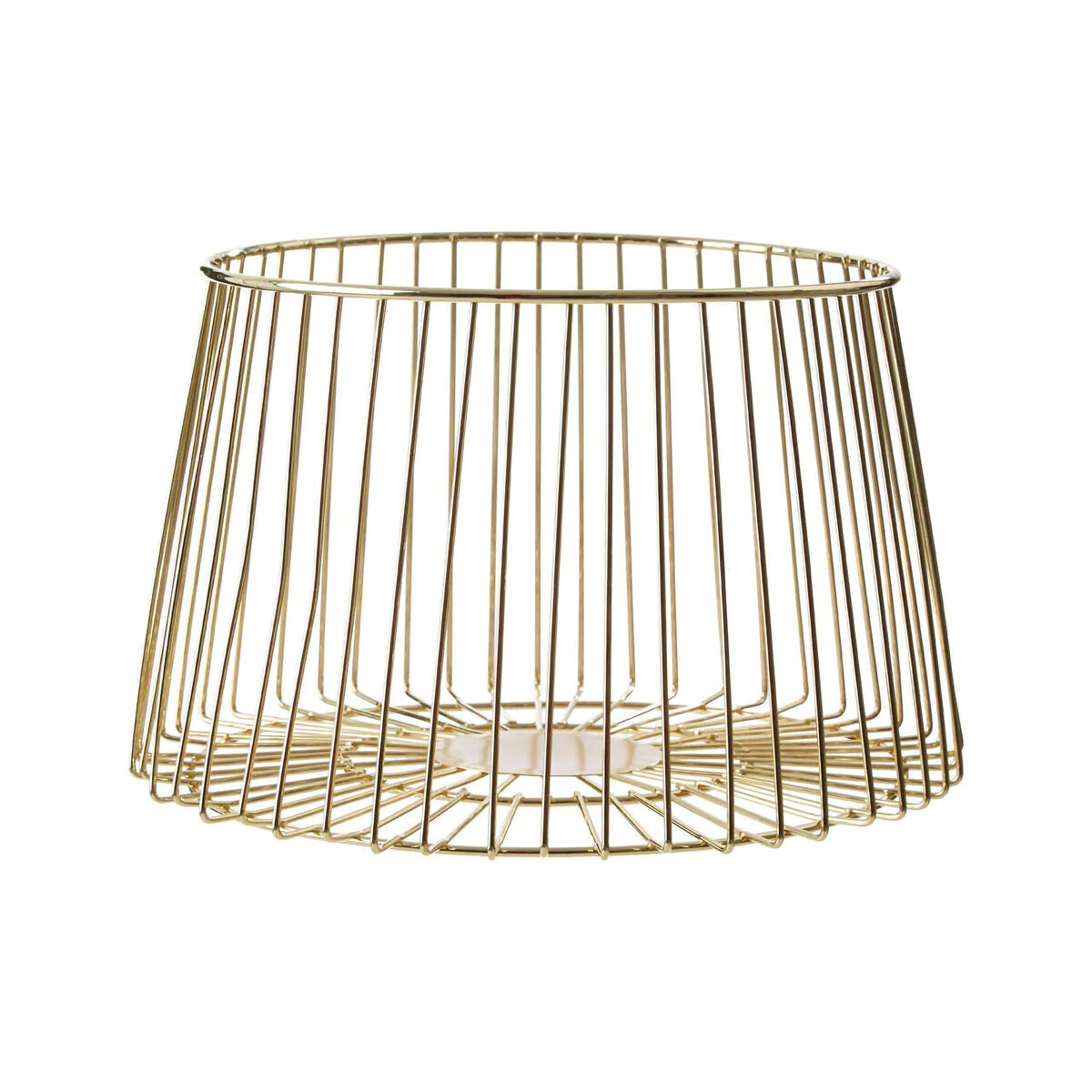 Vertex Deco Matt Gold Large Fruit Basket