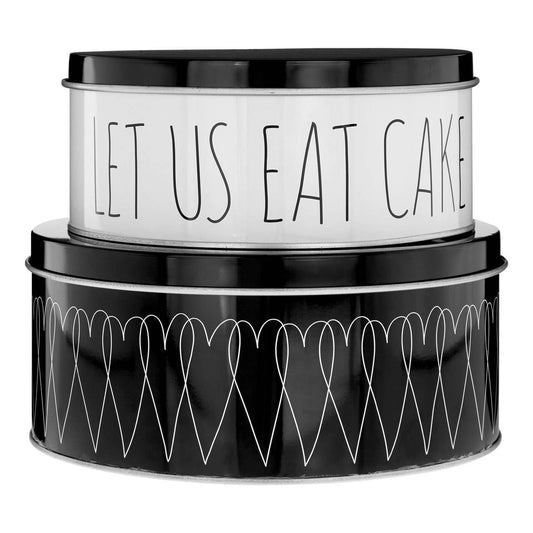 Paice Heartlines Cake Storage Tins Set of 2