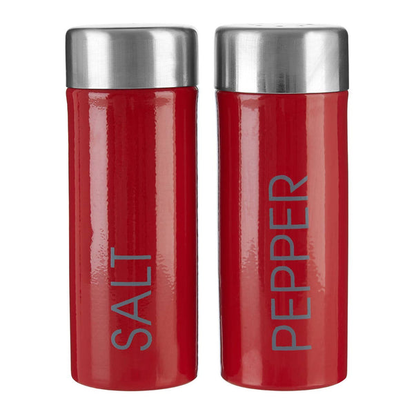 Liberty Red Enamel Salt and Pepper Set