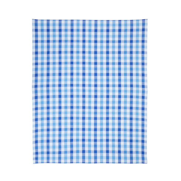 Thread and Loom Blue Check Tablecloth