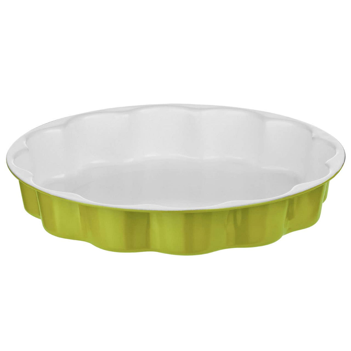Ecocook Lime Green Flan Dish.