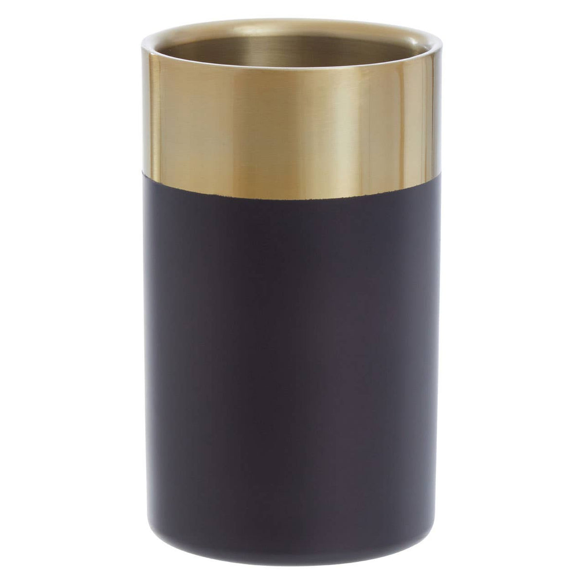 Mixology Gold Finish and Black Wine Cooler