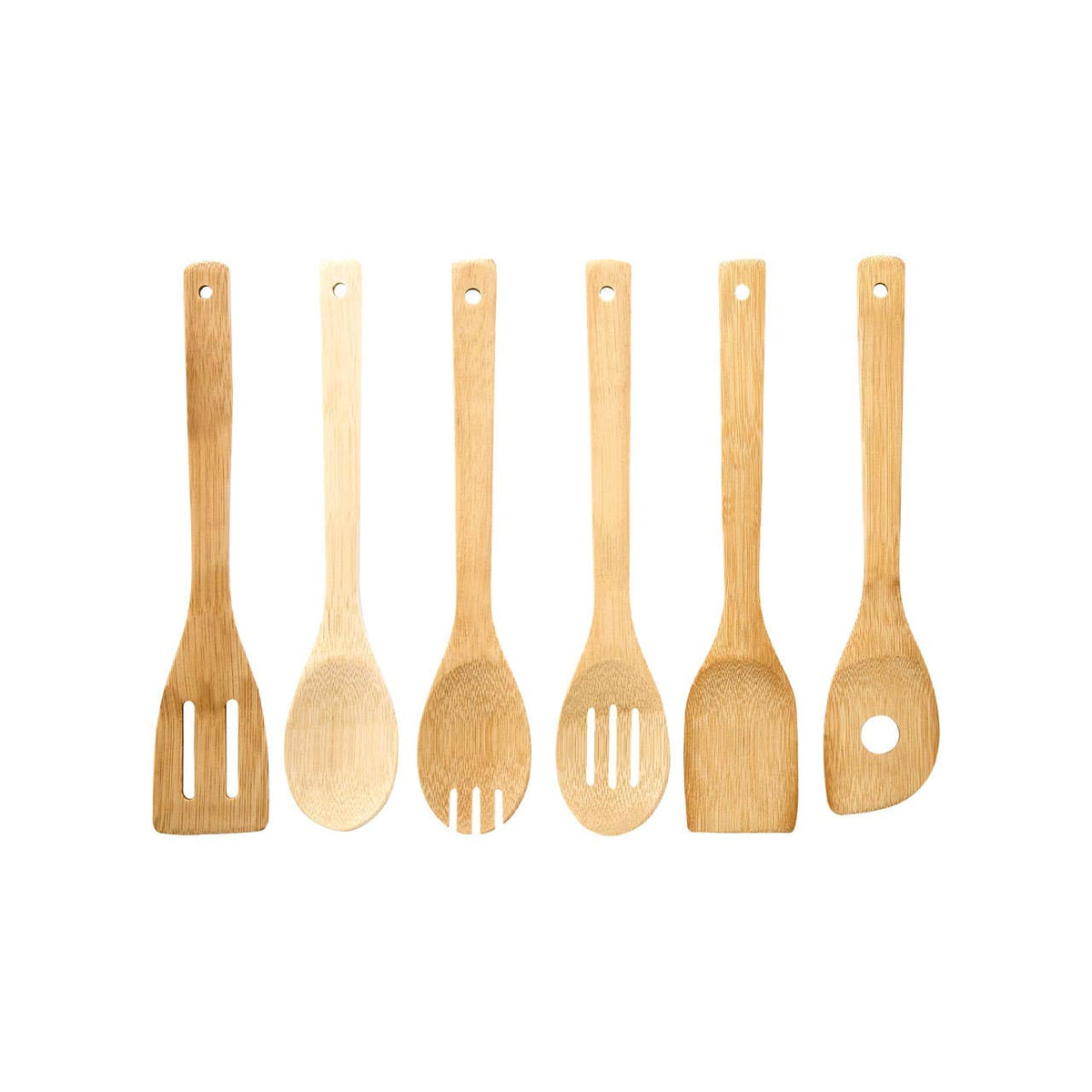 Aleki 6 Piece Bamboo Kichen Utensil Set