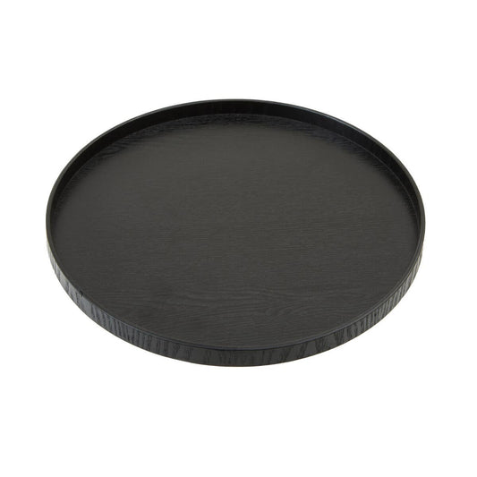 Bessan Large Black Fir Wood Tray