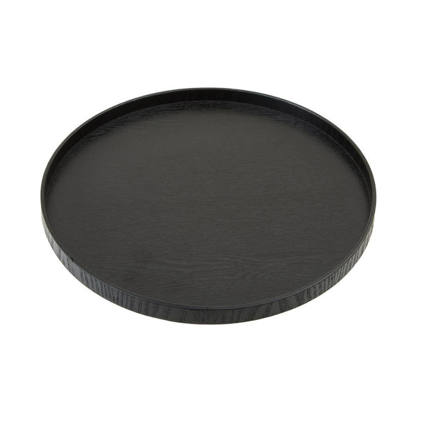 Bessan Large Black Fir Wood Tray