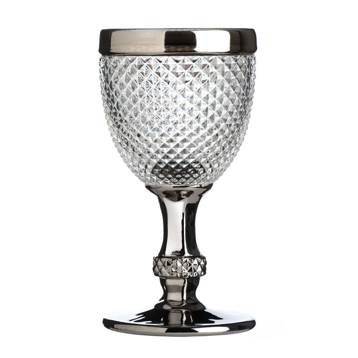 Pyramid Diamond Finish Wine Glass