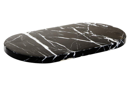 Salmo Oval Black Marble Chopping and Serving Board