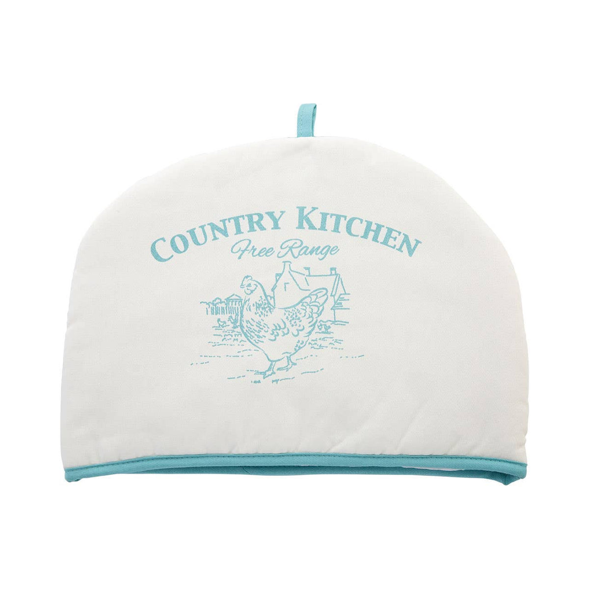 Country Kitchen Natural And Blue Tea Cosy