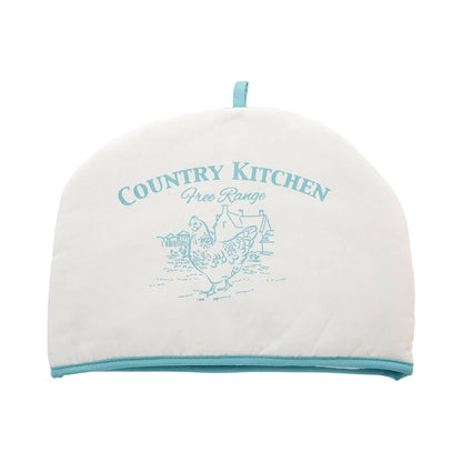 Country Kitchen Natural And Blue Tea Cosy