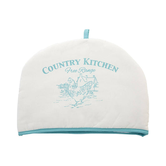 Country Kitchen Natural And Blue Tea Cosy