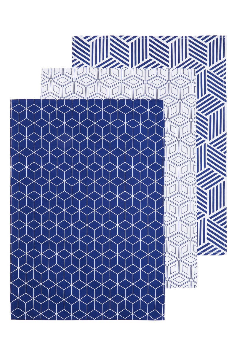 Modern Retro Set of 3 Tea Towels